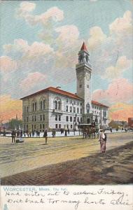 City Hall Worcester Massachusetts 1908 Tucks