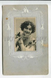 429067 Lina CAVALIERI Italian OPERA Singer Old EMBOSSED 1905 y