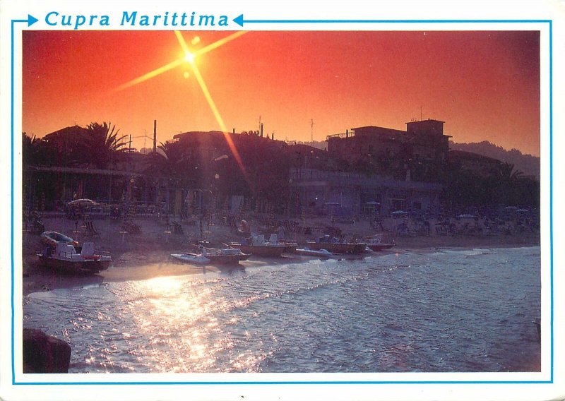 Europe Italy Postcard Cupra marittima seaside