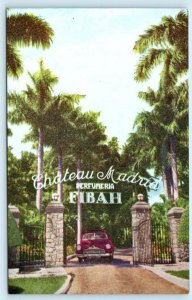 MARIANAO, CUBA ~ Chateau Madrid FIBAH PERFUMERIA Perfume Factory c1940s Postcard