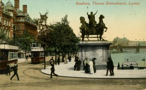 UK - England, London. Boadicea, Thames Embankment