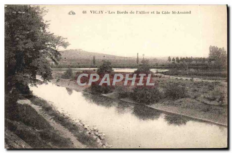 Old Postcard Vichy Edges of & # 39Allier and St Amand rating