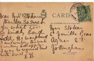 Genealogy Postcard - Stokes - Neville Grove - Agnes St. - Nottingham - Ref 4050A