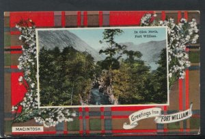 Scotland Postcard - In Glen Nevis, Fort William - MacIntosh Tartan T5960