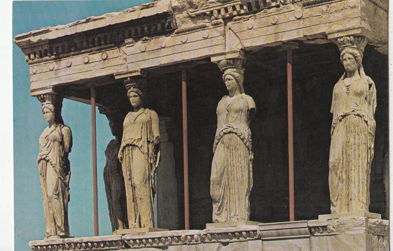 BF25117 athenes the caryatides   greece  front/back image