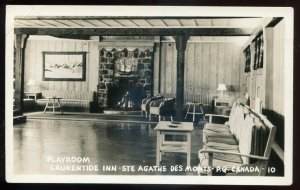 h2227 - STE. AGATHE DES MONTS Quebec 1940s Laurentide Inn. Real Photo Postcard