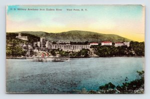 US Military Academy Steamer West Point NY New York UNP Albertype Postcard O3