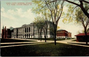 Iowa State Normal School NE Cedar Falls IA Divided Back Postcard UNP Vintage 