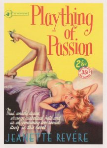 Plaything Of Passion Risque Love 1950s Sexy Passion Book Postcard