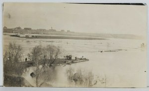 SD Valley Lands near Brookings River Rising above Indian School Postcard O17