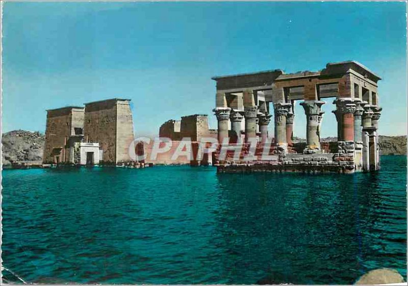 Postcard Modern Asswan The Philae Temple