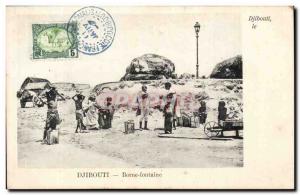Old Postcard Cote des Somalis Djibouti Hydrant