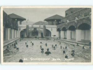 Bent - 1923 RPPC - GOVERNMENT BATH IN BANFF Alberta AB p2595