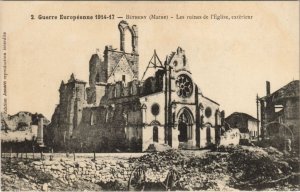 CPA Guerre Européenne - BÉTHENY - Les ruines de l'Église exterieur (131794)