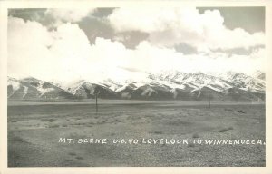 RPPC Postcard Nevada Winnemucca Mountain Scene US 40 Lovelock 23-10084