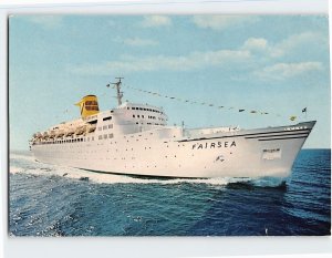 Postcard t.s.s. Fairsea, Sitmar Cruises