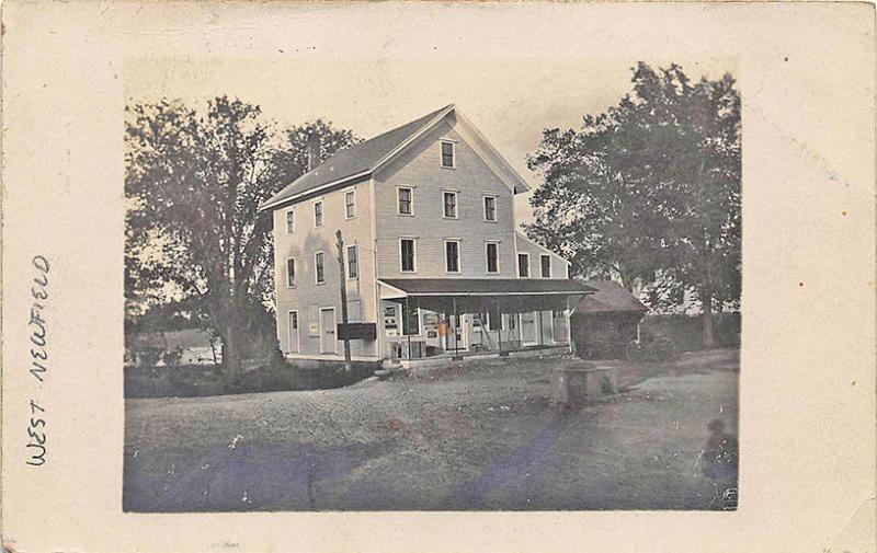 West Newfield ME General Store in 1908 Real Photo Postcard