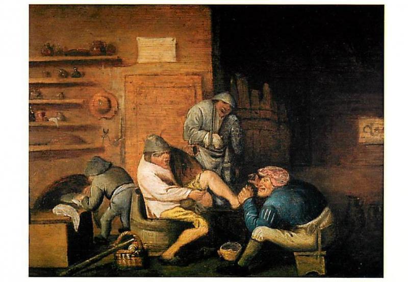 Foot Surgery by Antonie Victorijns Medical Art Postcard