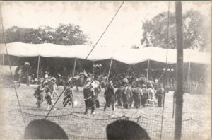 Maine Portland Native American Indians Preform at Circus Kodak Paper Postcard W2