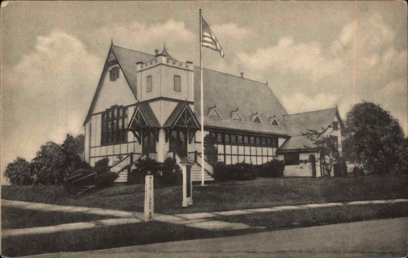 Spring Lake New Jersey NJ St Andrew's Methodist Church Vintage Postcard