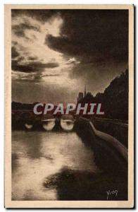 Old Postcard Paris Strolling the Seine Au Quai De Bethune