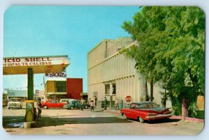 San Luis Rio Colorado Sonora Mexico Postcard Divisory Line c1950's Vintage