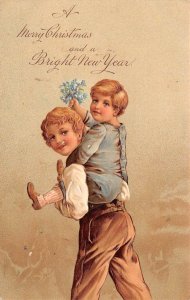 PFB Published Merry Christmas & Happy New Year, Piggyback Ride, AA368-10