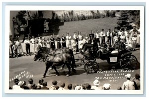 1938 Centennial Parade New Martinsville West Virginia WV RPPC Photo Postcard 