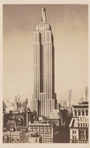 New York City The Empire State Building Real Photo