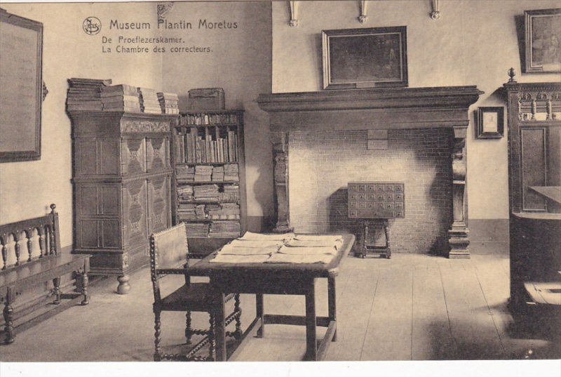 ANVERS, Belgium, 1900-1910´s; Museum Plantin Moretus, La Chambre Des Correct...