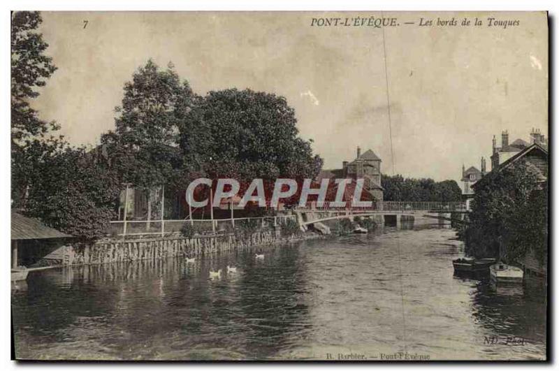 Postcard Old Bridge I & # 39Eveque edges of touques