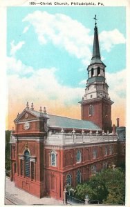 Philadelphia PA-Pennsylvania, Christ Church 2nd & Market St. Vintage Postcard