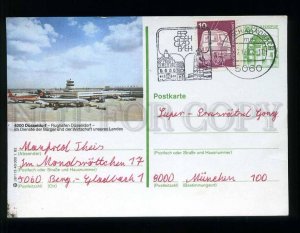 210673 GERMANY Dusseldorf #4000 airport postal card