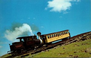 Trains Cog Railway Engine and Car Mt Washington New Hampshire