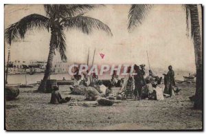 Old Postcard Saint Louis Senegal River View