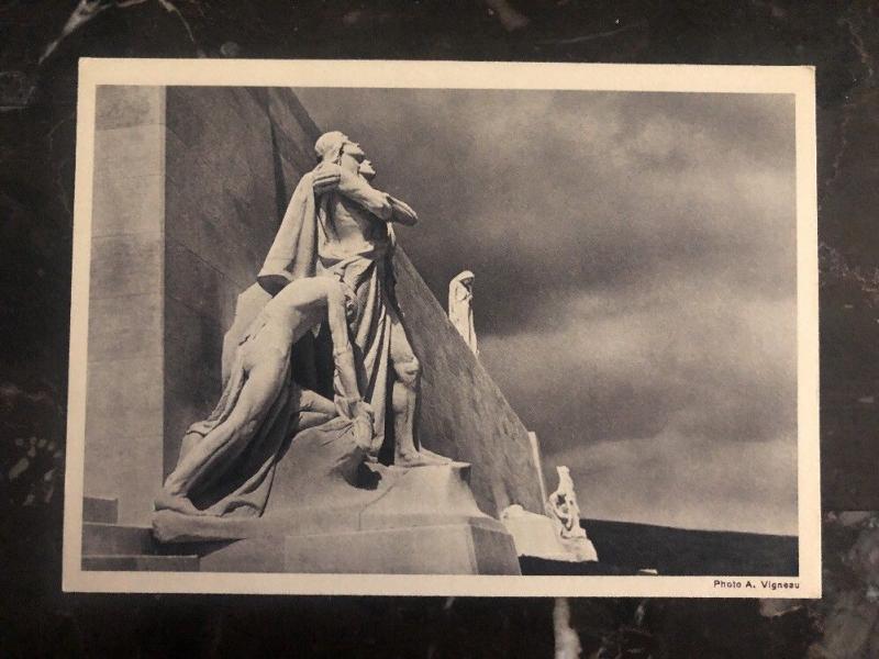 Mint France RPPC Postcard Canadian Memorial Monument