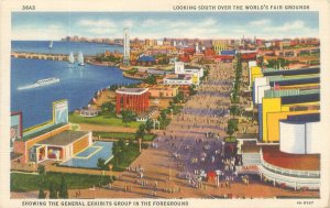 Chicago World's Fair General Exhibits Group  CT Art Colortone 36A3 Postcard