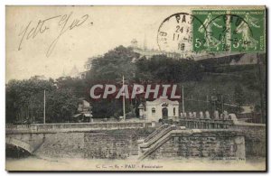 Old Postcard Pau Funicular