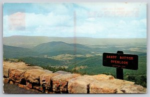 Shenandoah National Park VA~Sign~Sandy Bottom Overlook~Skyline Drive~Vintage PC
