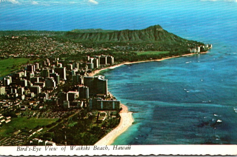 Hawaii Waikiki Beach Birds Eye View