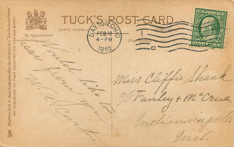 Tuck Garden Patch 2, E. Curtis Fruit/Vegetable Pun, Orange Blossoms Around Head