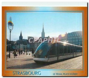 Modern Postcard Strasbourg Alsace Place Kleber tram