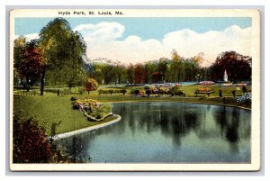 Hyde Park Landscape St Louis Missouri MO UNP WB Postcard Z10