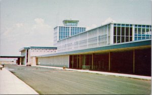 Halifax NS Airport Control Tower & Admin Kelly Lake Nova Scotia Postcard F82