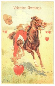 Western Valentine Sterling Publishing Co. 1907 Postcard Repro