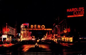 Nevada Reno The Biggest Little City At Night