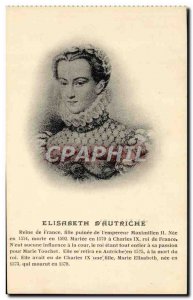 Old Postcard Elizabeth Dautriche Queen of France Girl Puisne L & # 39Empereur...