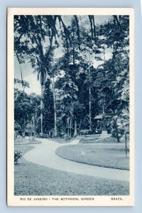 Botanical Garden Rio De Janeiro Brazil UNP Unused WB Postcard M5