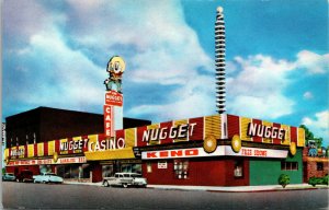 Vtg 1960s The Nugget Casino Carson City Nevada NV Unused Postcard