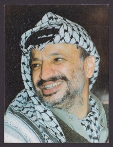 Vintage postcard, Palestina Yasser Arafat